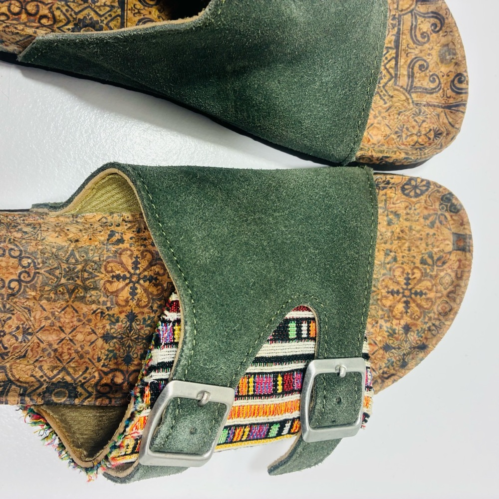 MUK LUKS Women's Valerie Terra Turf Sandals Green Size 8 Lightweight - Picture 3 of 8
